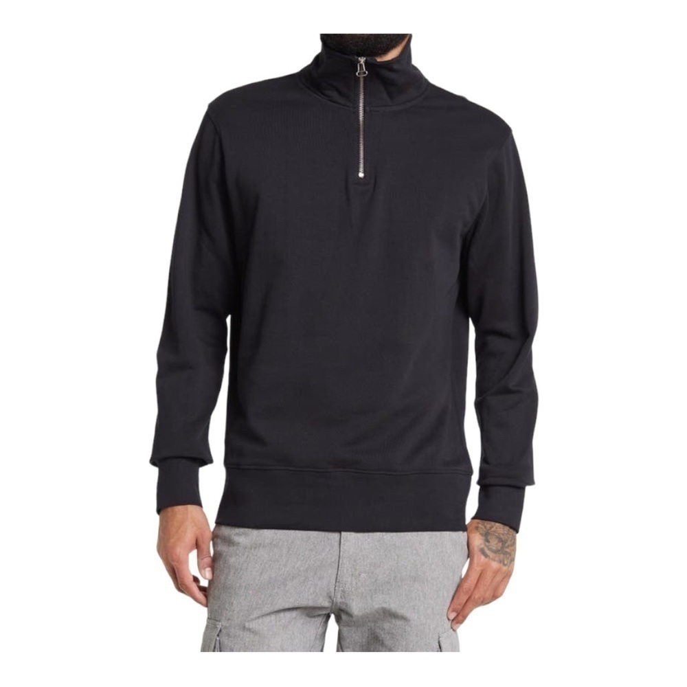 𝅺slate & Stone Quarter-Zip French Terry Sweatshirt